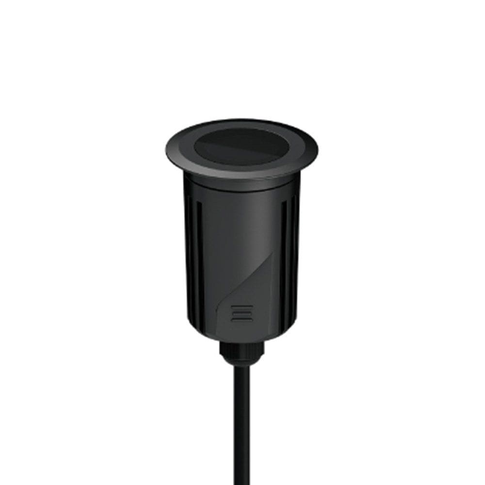 Embutido de Solo Led Stella S.Ground 6,5W com Caixa de Instalação Bivolt Preto 3000K Luz Amarela