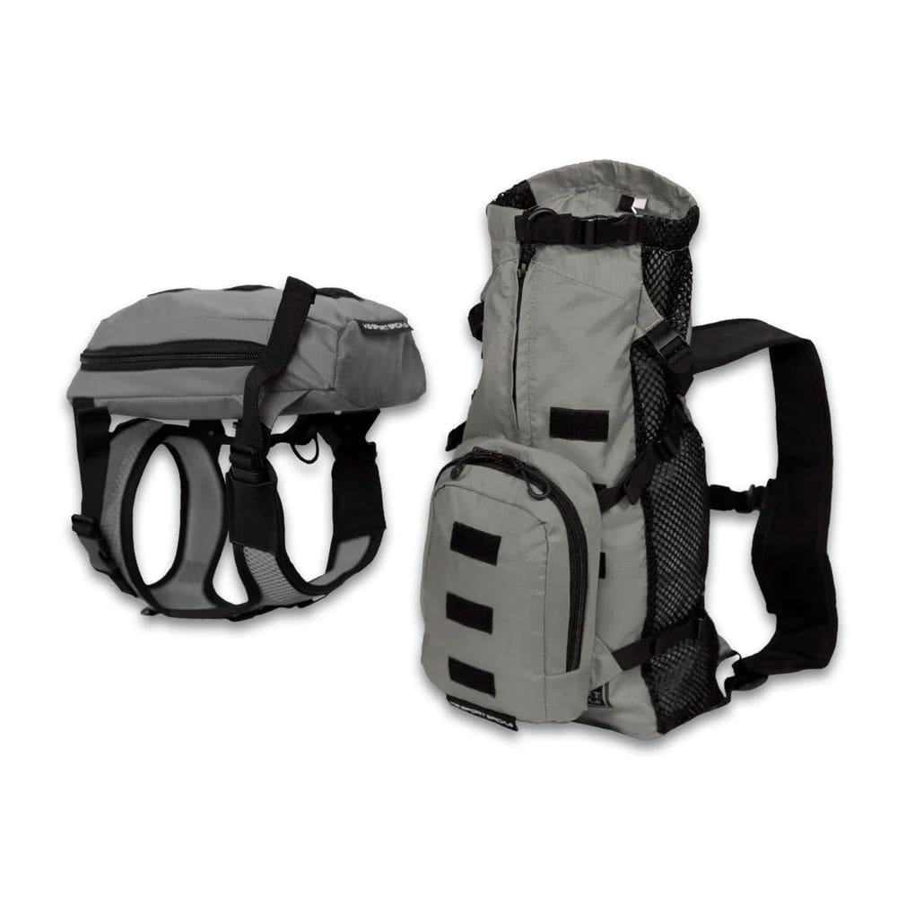 Mochila transportadora para cães K9 Sport Sack Walk-On Small Shark Grey