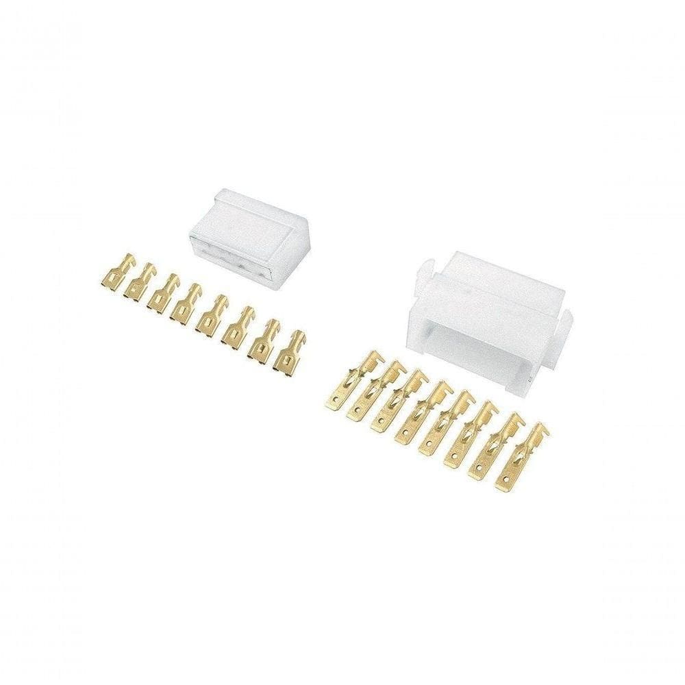 Conector Permak 8 Vias Com Terminais Kit 4 Pecas...