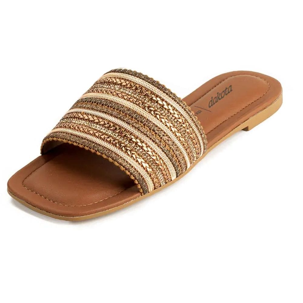 Chinelo Feminino Rasteira Detalhes Diversificados Dakota