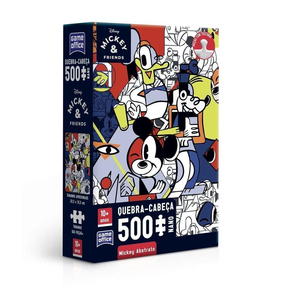 Quebra-cabeça 500 Peças Nano Mickey Abstrato - Toyster