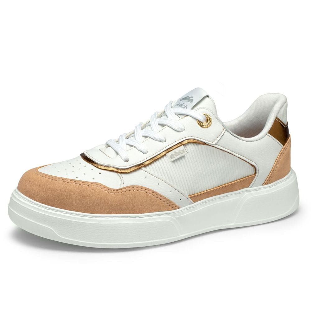 Tenis Feminino Casual de Lazer Couro Conforto Dakota G9454