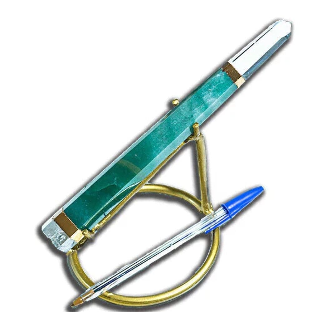 Suporte ou Base Para Varinha de Cristal Em Metal Cor Dourada