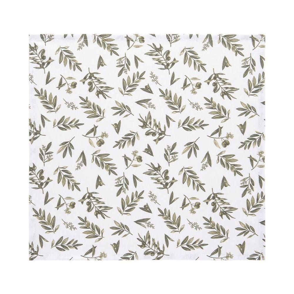 Guardanapo Copa E Cia 4 Peças Home 45x45cm Estampado Azeitonas