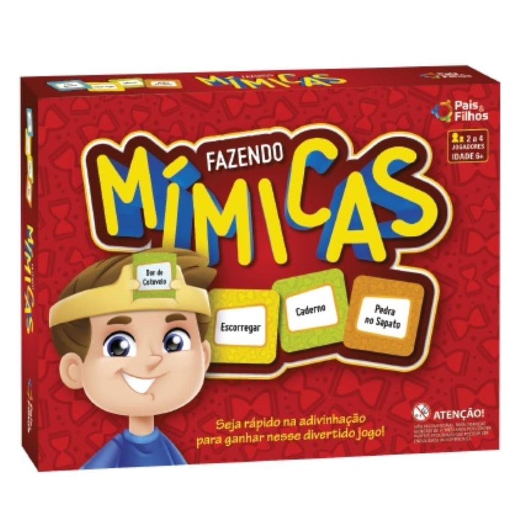 Jogo Fazendo Mímicas Com Cinta E Cartas - Pais & Filhos