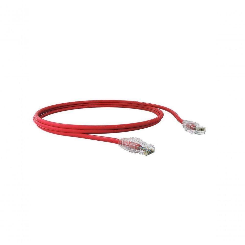 Patch Cord U-utp Cat.6 Cmx T568a-b 2.5 Metro Vermelho