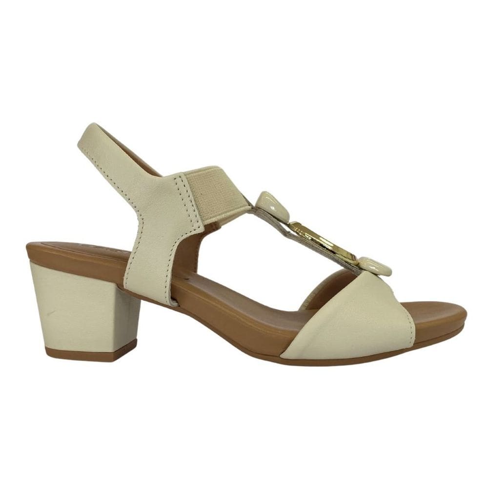 Sandália Usaflex Y8220 Feminino Marfim casual