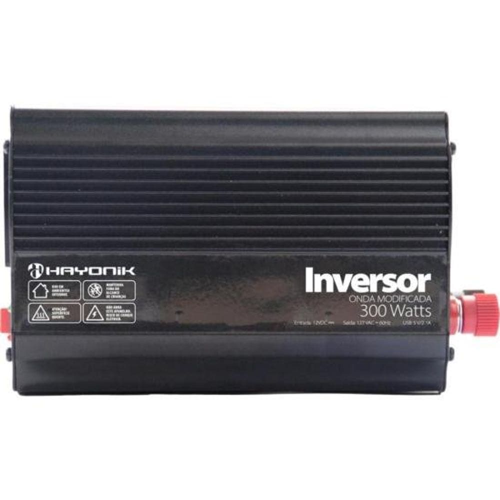 Inversor Automotivo HAYONIK MSW1103 Modificada 300W 12V/127V