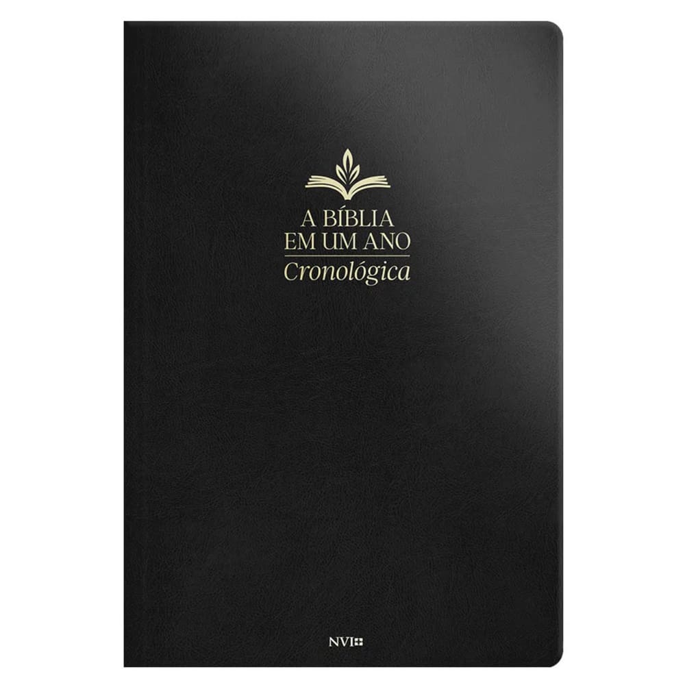 Bíblia Cronológica De Um Ano - Luxo Preta