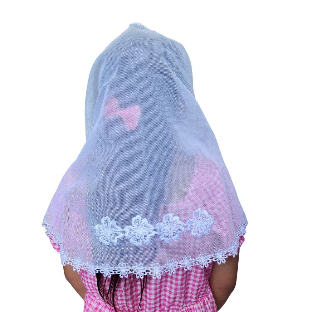 Véu CCB Infantil 04 a 8 Anos  Flores