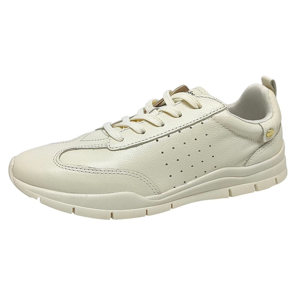 Tênis Feminino Casual Flatform Couro Conforto Comfortflex