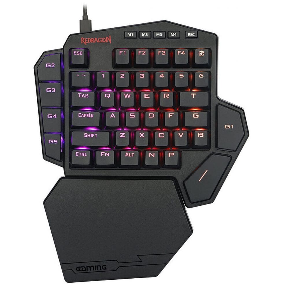Teclado Mecânico Redragon K585rgb Diti One Handed Rgb Outemu