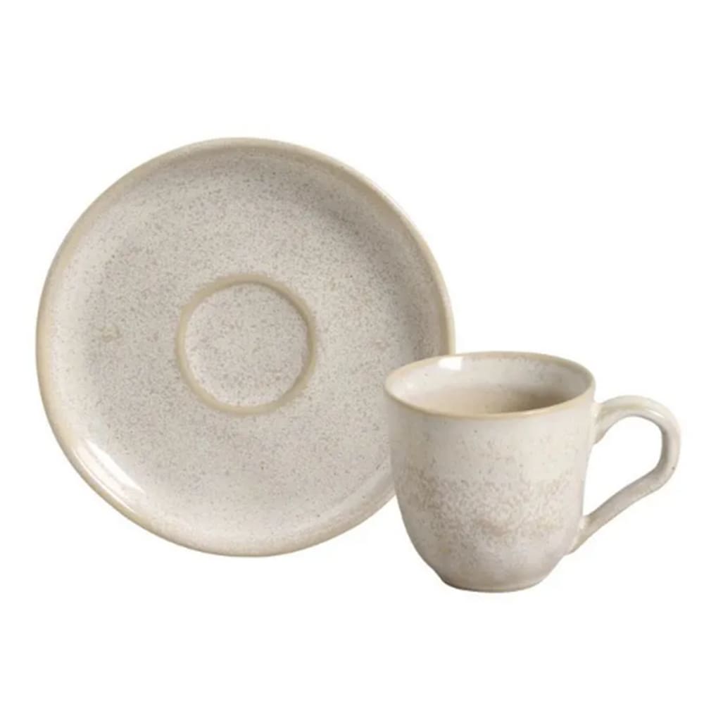 Conjunto com 6 Xícaras de Café com Pires Bio Latte 120ml Porto Brasil