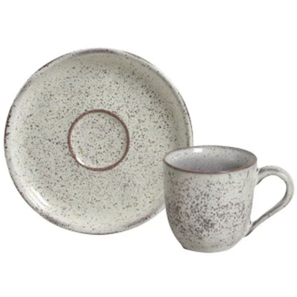 Conjunto Com 6 Xícaras De Café Com Pires Bio Pistache 120ml - Porto Brasil