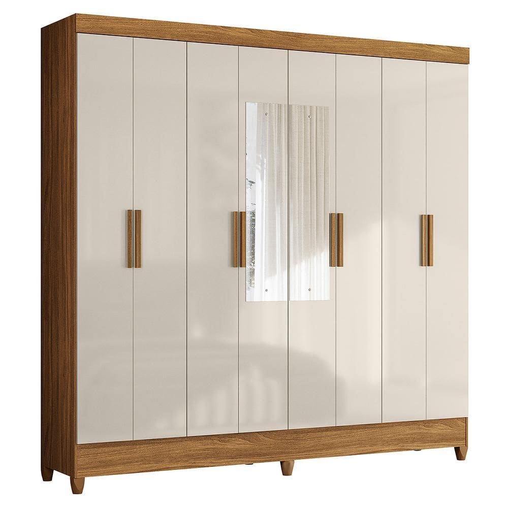 Guarda Roupa Casal Marajó 8 Portas com Espelho - Moval