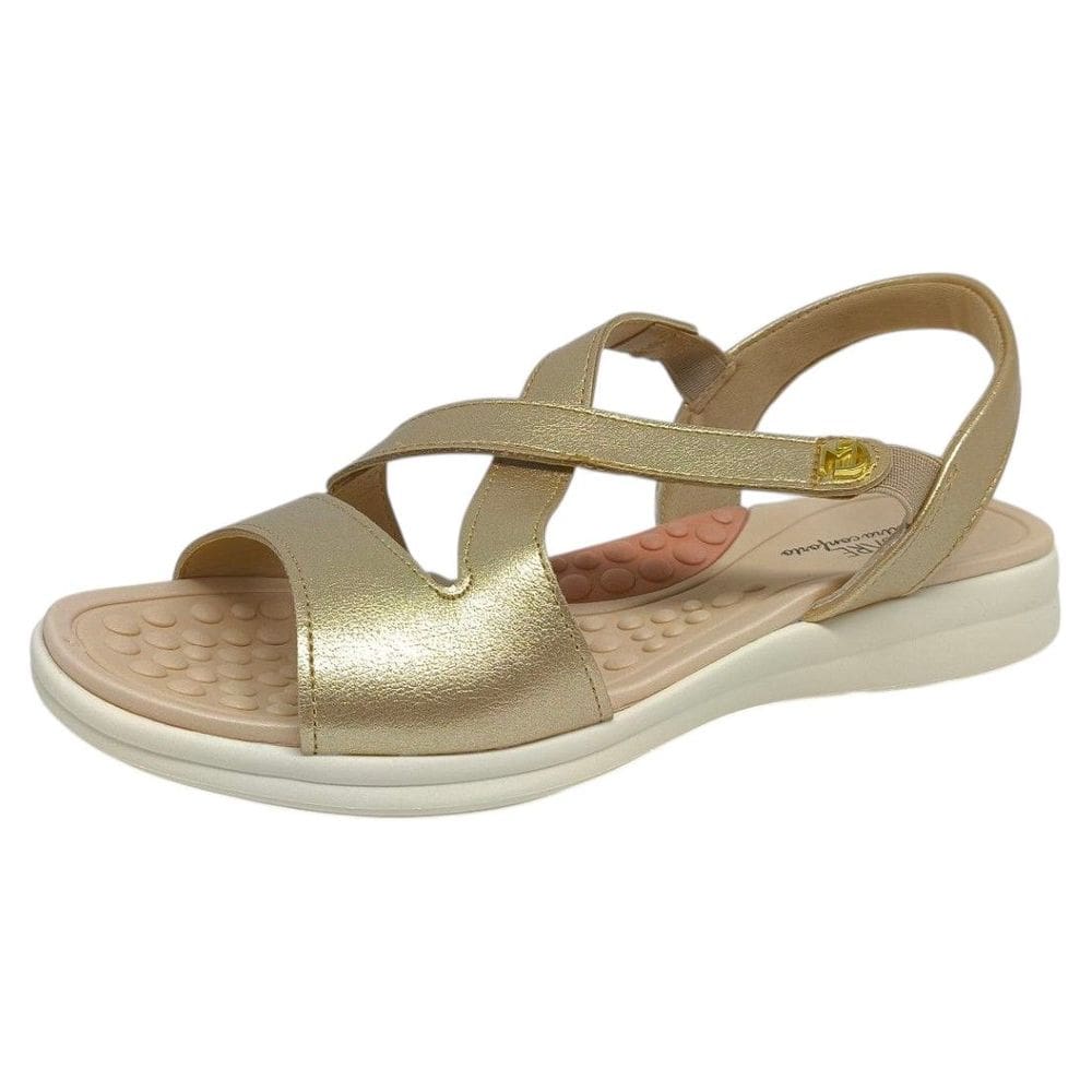 Sandália Feminino Rasteiro Flatform Massageadora Moda Modare