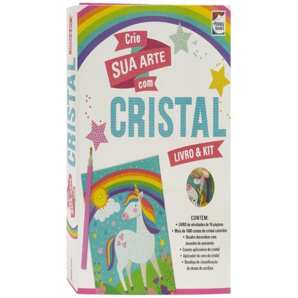 Livro & Kit - Mania Do Cristal Unicornio