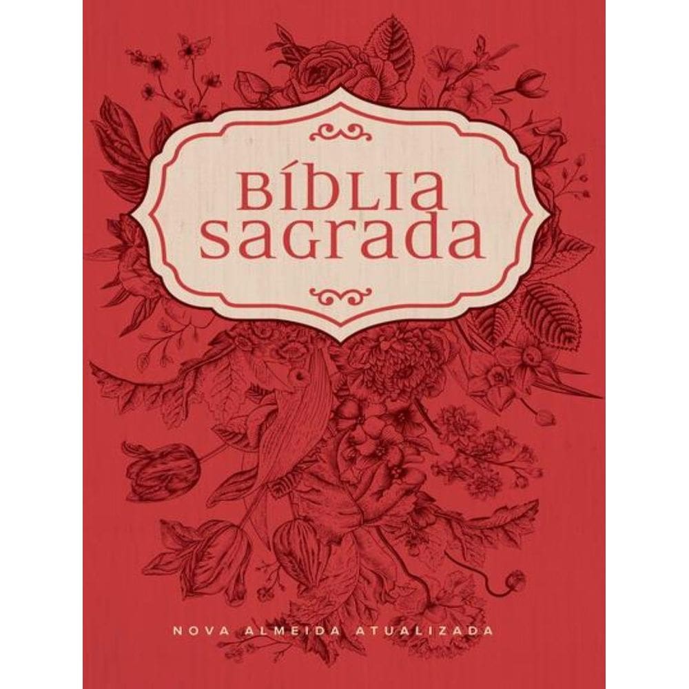 Biblia Naa Flores Vermelhas