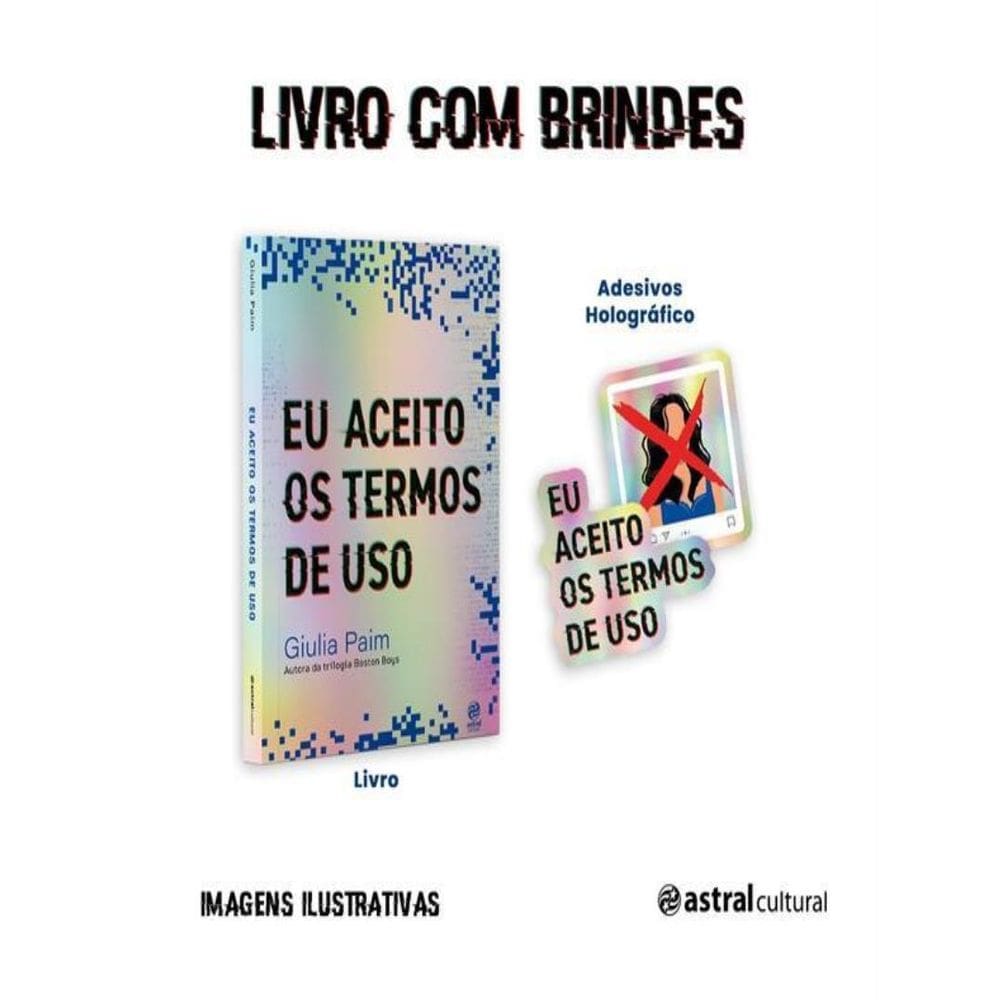 Eu Aceito Os Termos De Uso + Adesivos Holograficos