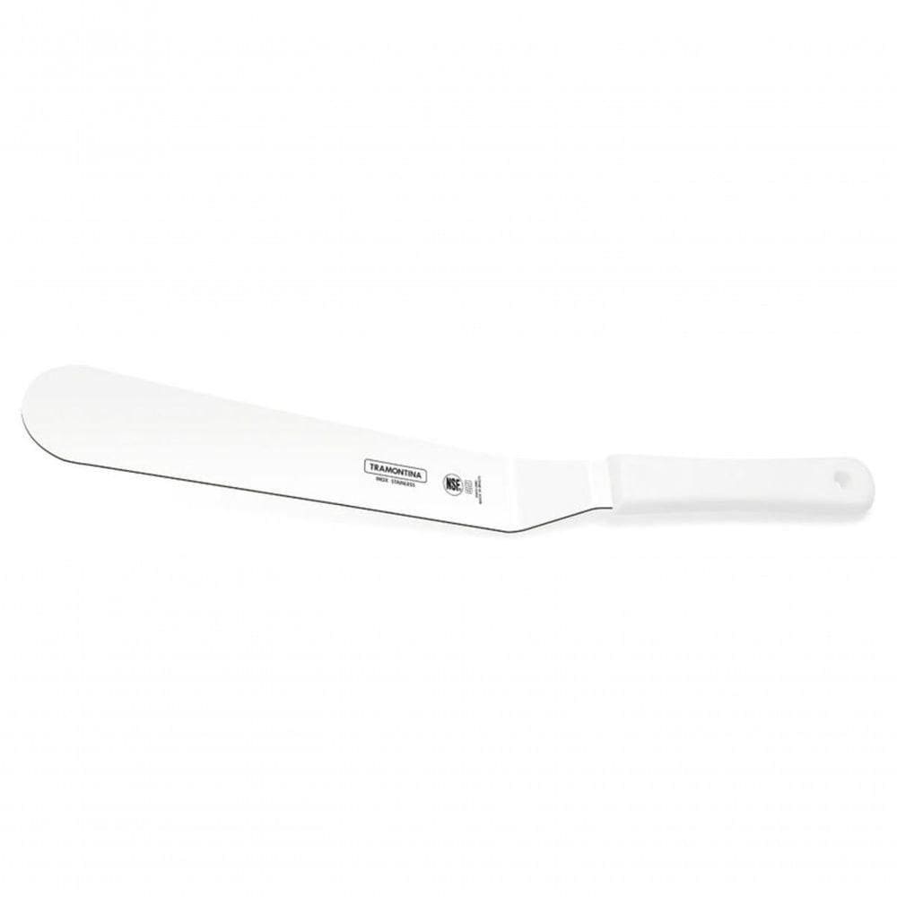 Espátula para Confeiteiro Tramontina Aço Inox Cabo Polipropileno Branco 12