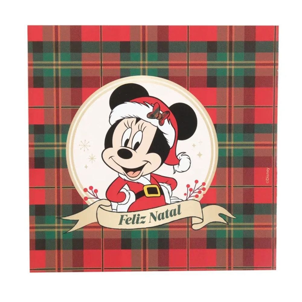 Guardanapo De Papel Natalino  Minnie 32,5cm 1089545 1Unid