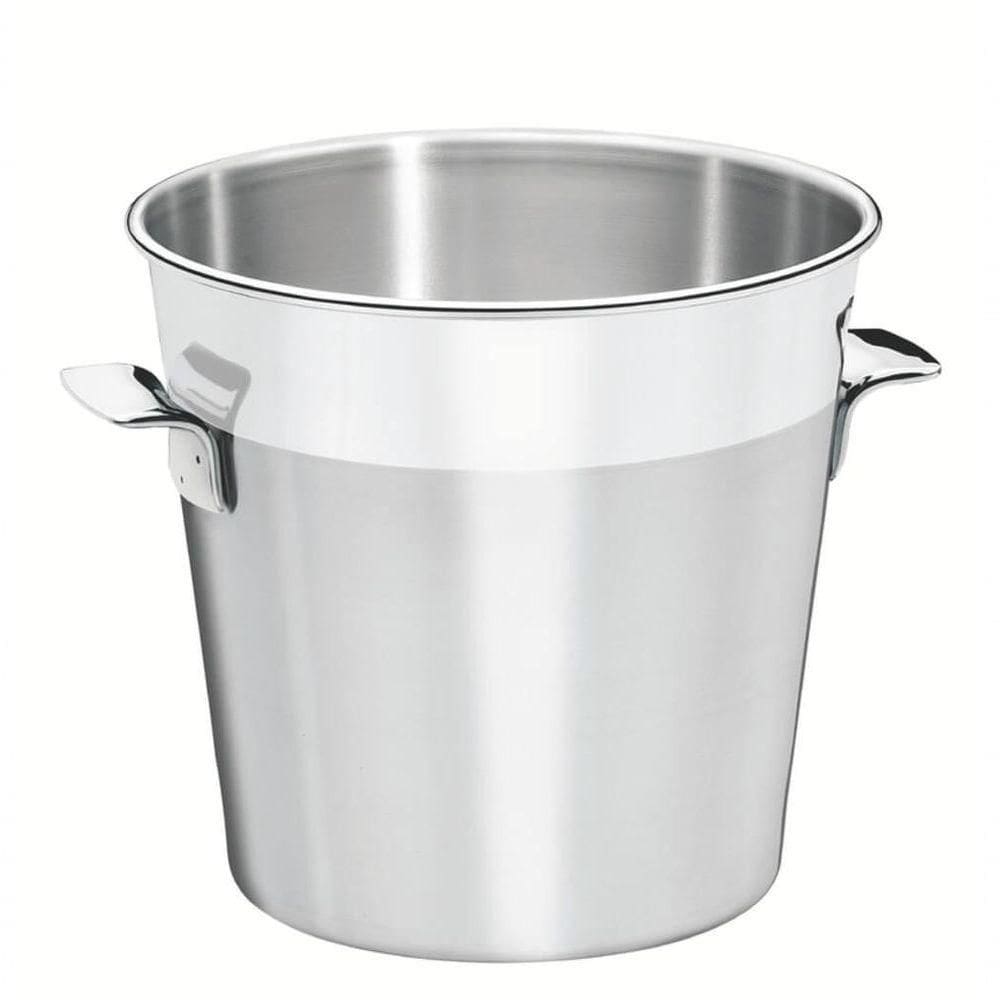 Balde De Gelo Tramontina Cosmos 14cm Em Aço Inox Fosco Com Borda Em Brilho