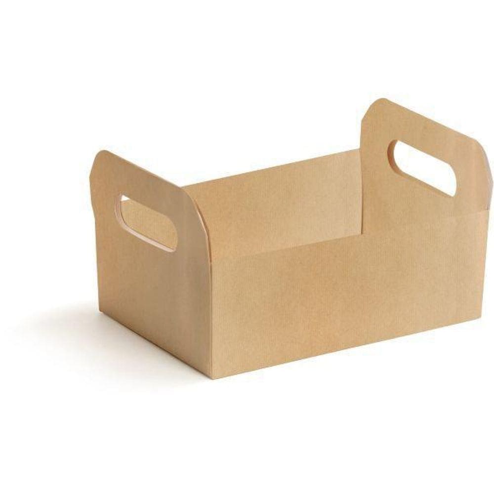 Cesta de Papel Caixote Kraft Tamanho G 25x19x10cm - Cromus