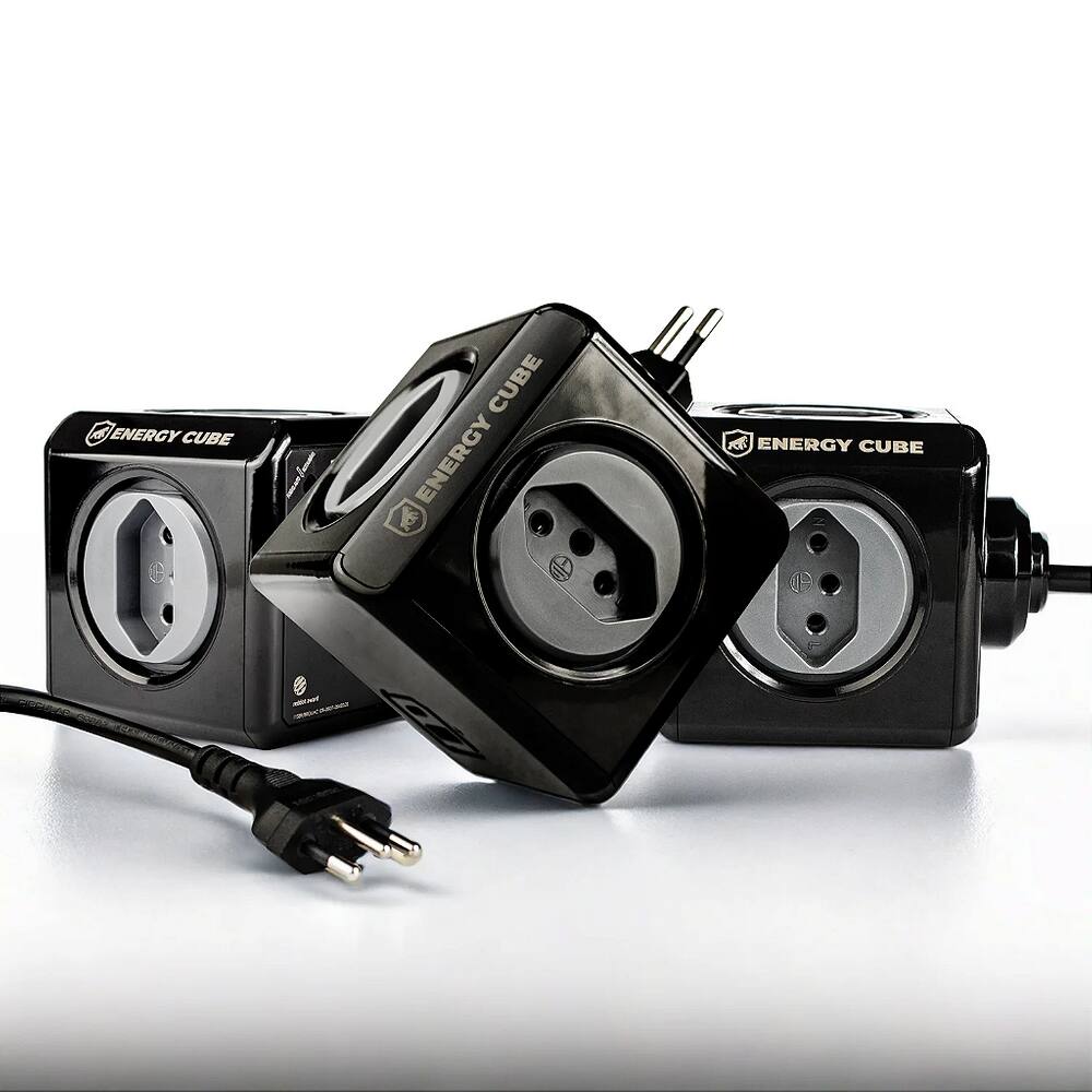 Filtro de Linha 5 Tomadas Em Cubo Bivolt - Energy Cube - Gshield