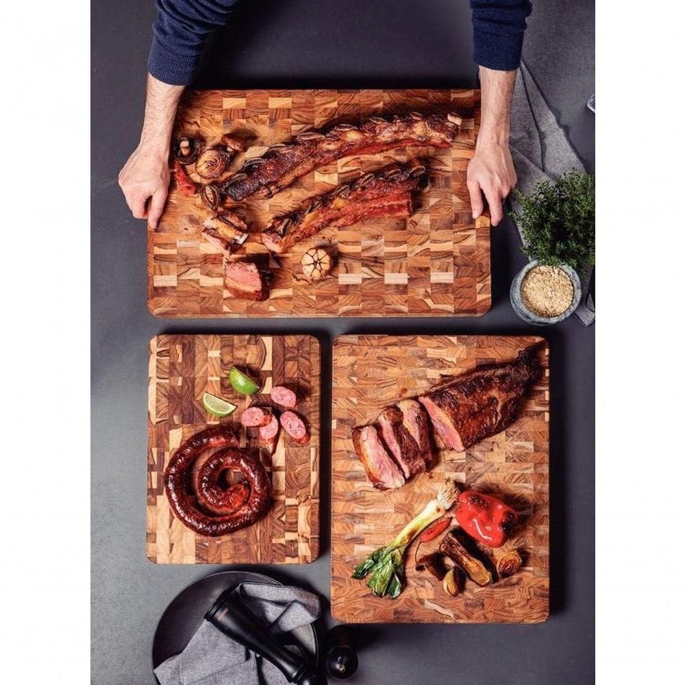 Tábua Para Churrasco Tramontina Em Madeira Cubus 40x30cm