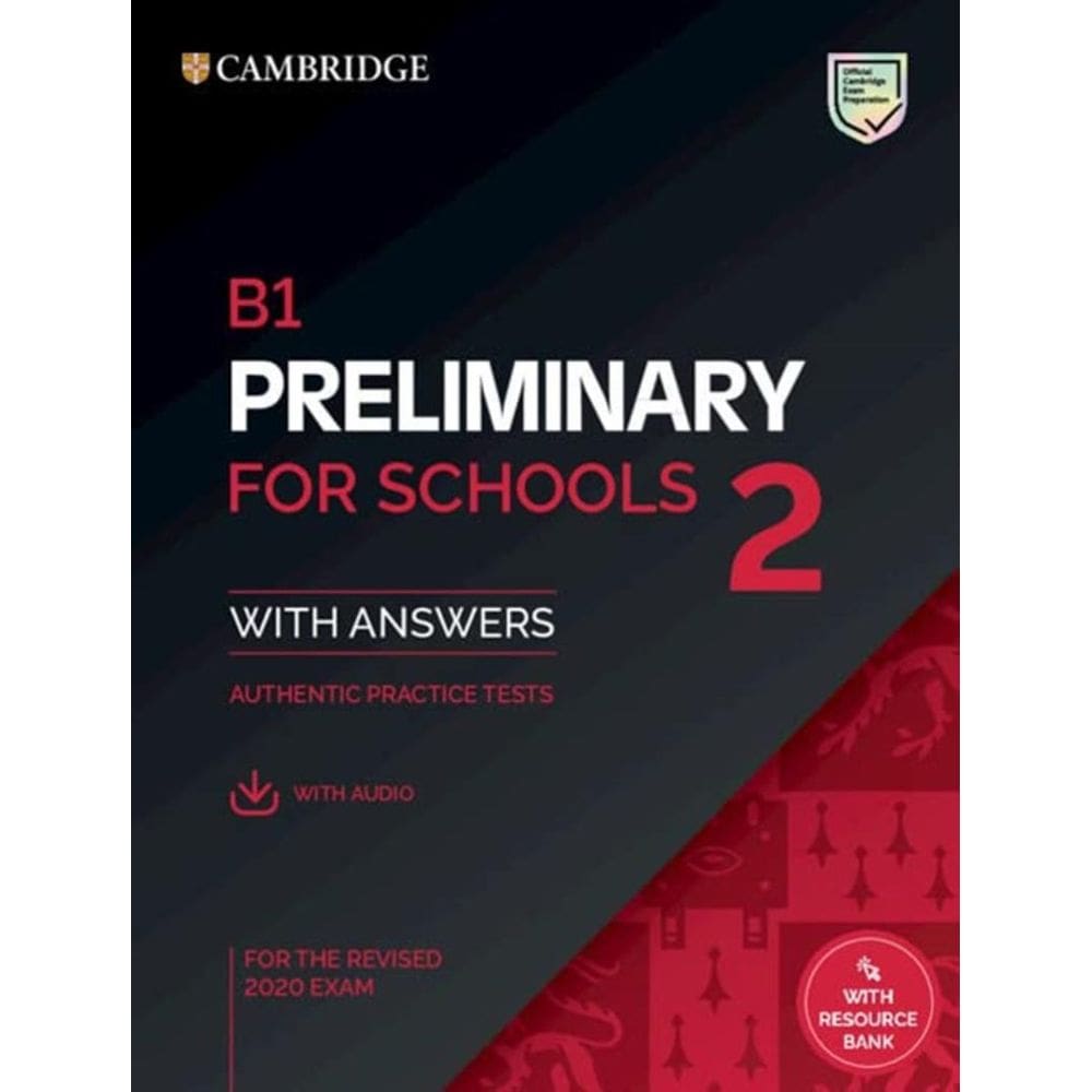B1 Preliminary For Schools 2 Sb With Answers With Audio With Resource Bank