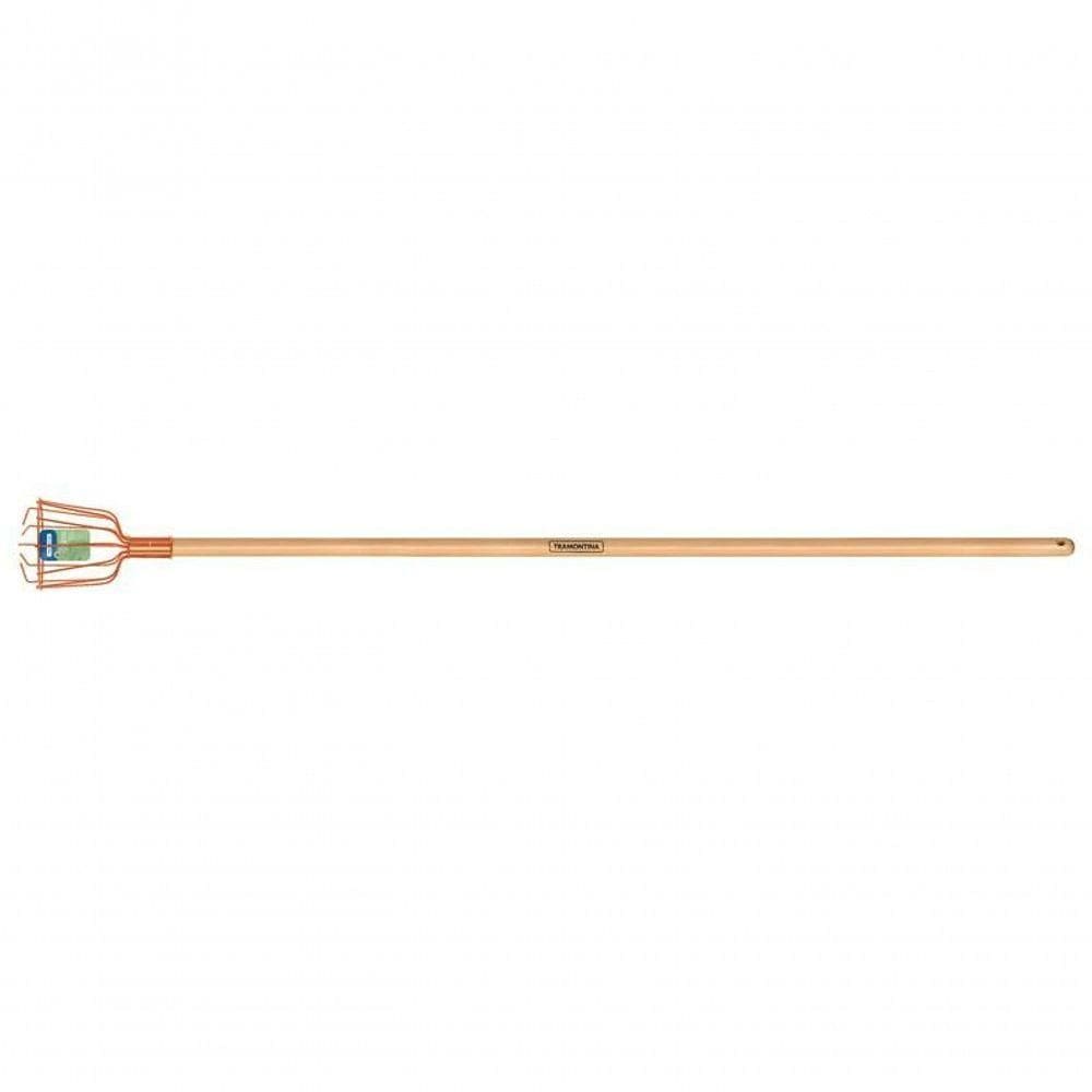 Colhedor De Frutas Tramontina Médio Em Aço Com Cabo 145cm