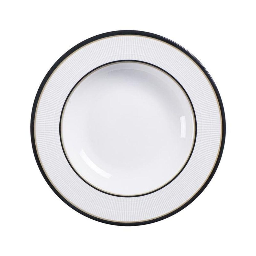 Prato Fundo Tramontina Sienna 23cm Em Porcelana Decorada