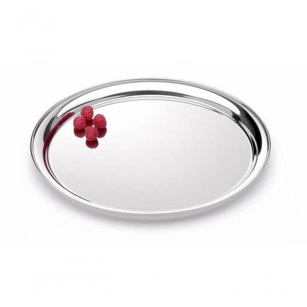 Bandeja Redonda Tramontina Service 35cm Em Aço Inox