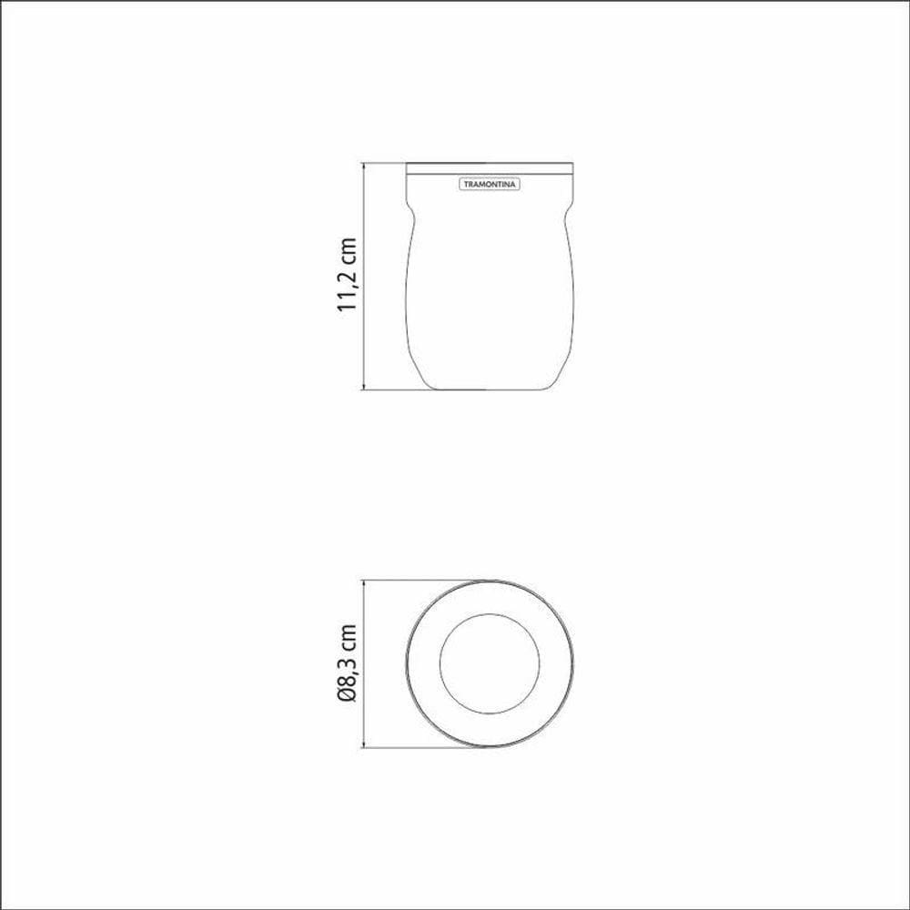 Cuia Térmica Tramontina Preta 240ml