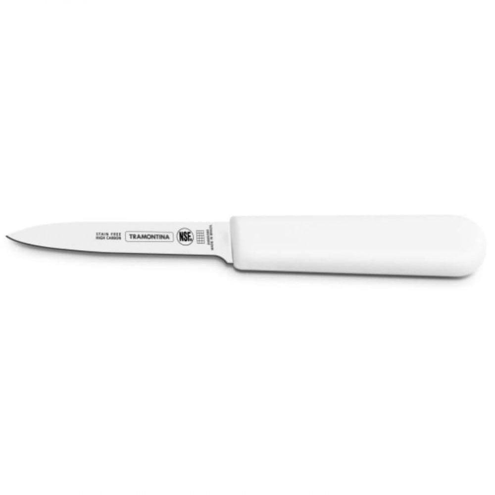 Faca Para Legumes Tramontina Com Lâmina De Aço Inox E Cabo Em Polipropileno Branco 3