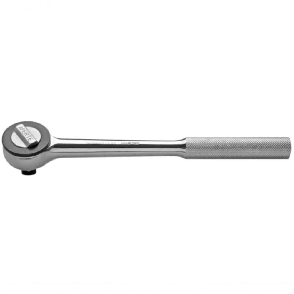 Catraca Usinada 10” Encaixe 1-2” Tramontina Master Aço Cromo Vanádio Cromado
