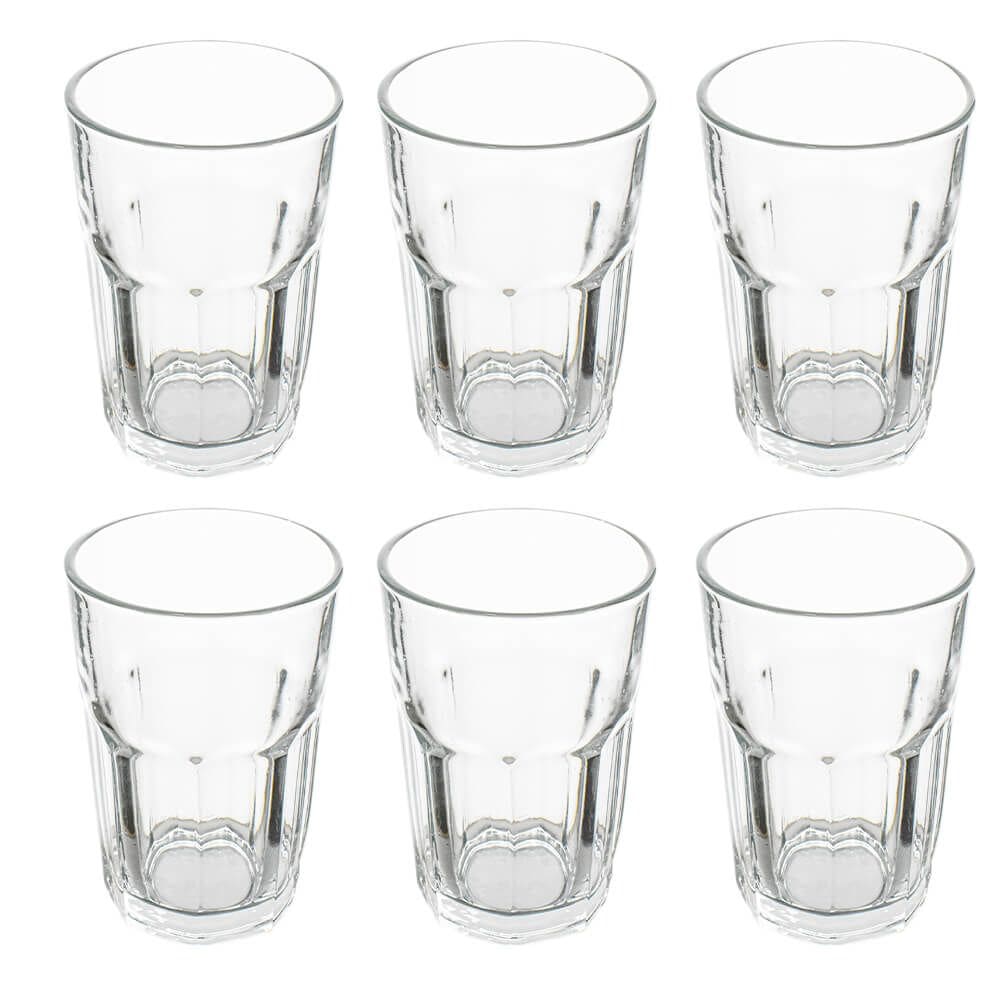 Jogo de Copo de Vidro Isis Transparente 360ml 6 Peças - Vista Home