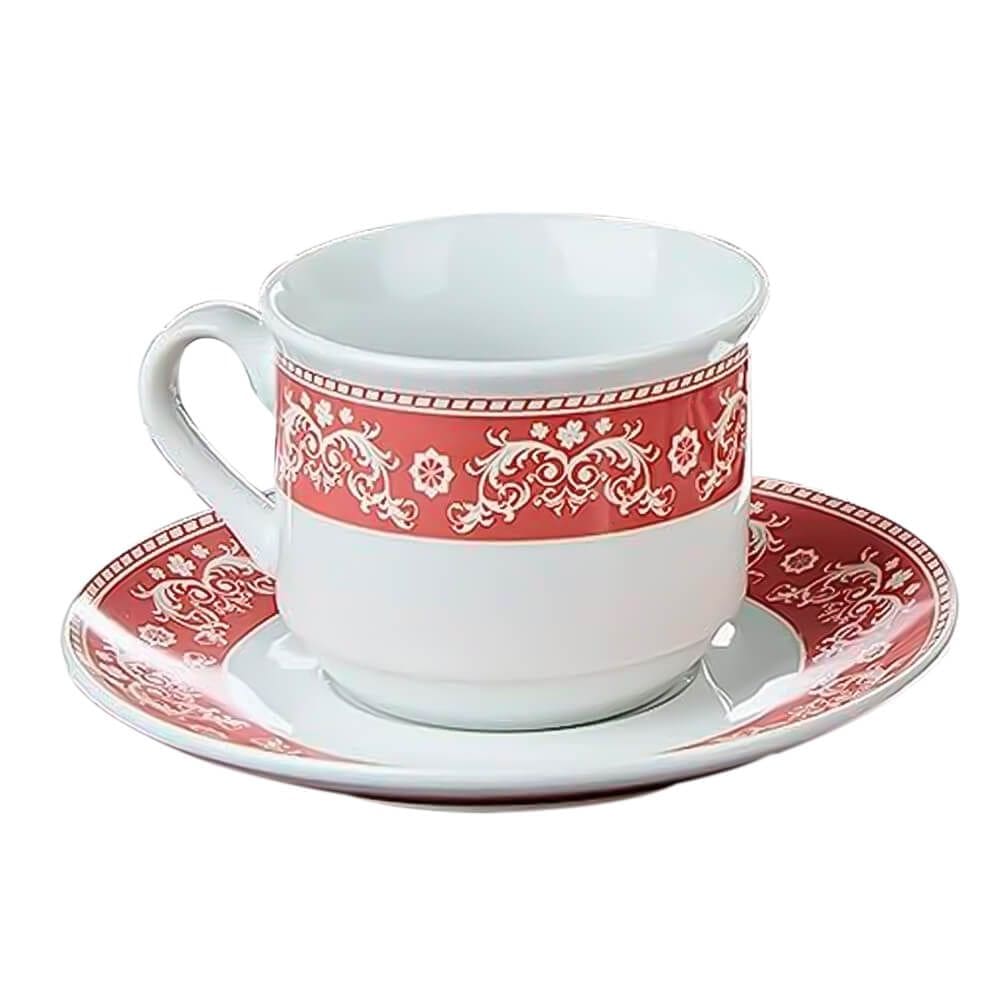 Conjunto de Xícara e Pires de Porcelana Classic 2 peças - Hauskraft
