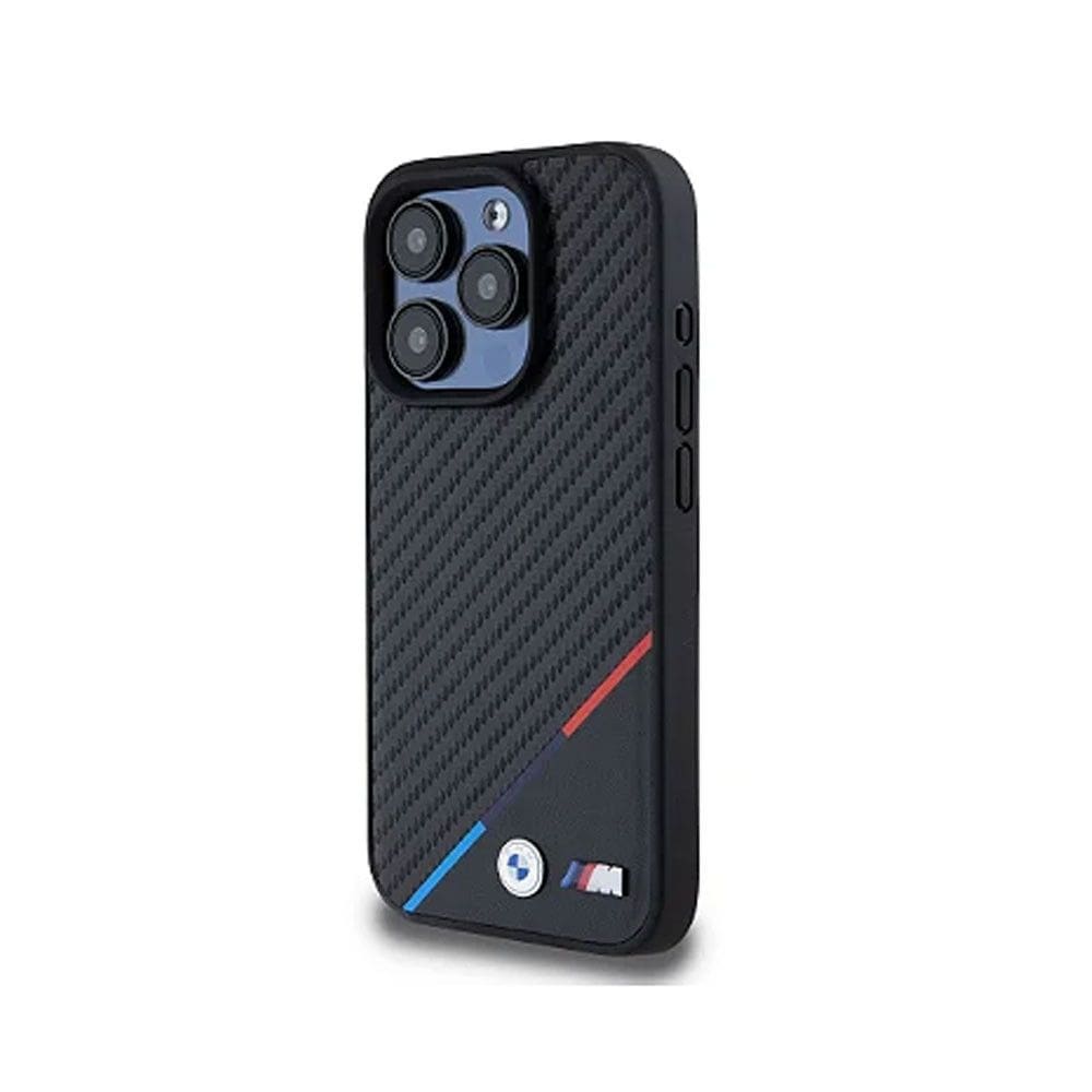Case Guess BMW Serie M Carbon Tricolor Magsafe Iphone 16 Pro Max