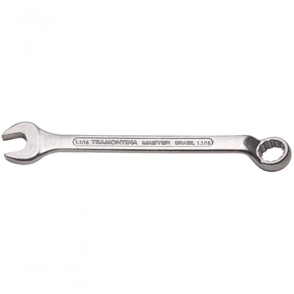 Chave Combinada 1.1-16” Tramontina Master Com Pescoço Corpo Forjado Em Aço Especial Cromado