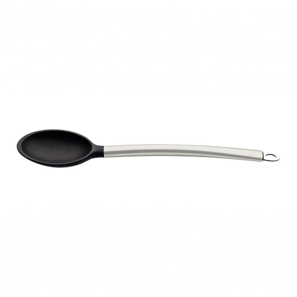 Colher Para Servir Tramontina Apreciatta Em Silicone Com Cabo Inox Satinado