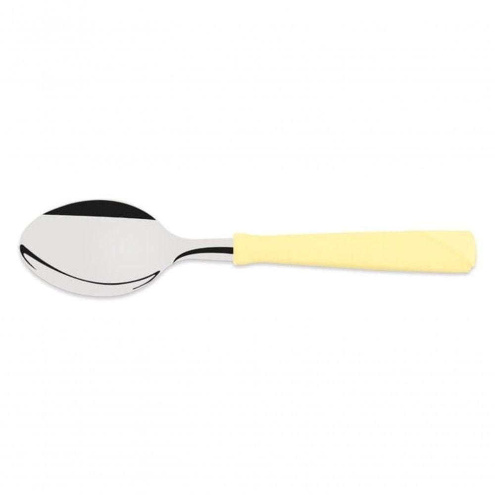 Colher De Mesa Tramontina Inox New Kolor Cabo Vermelho