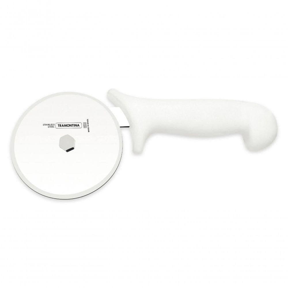 Cortador De Pizza Tramontina Com Lâmina Em Aço Inox E Cabo De Polipropileno Branco