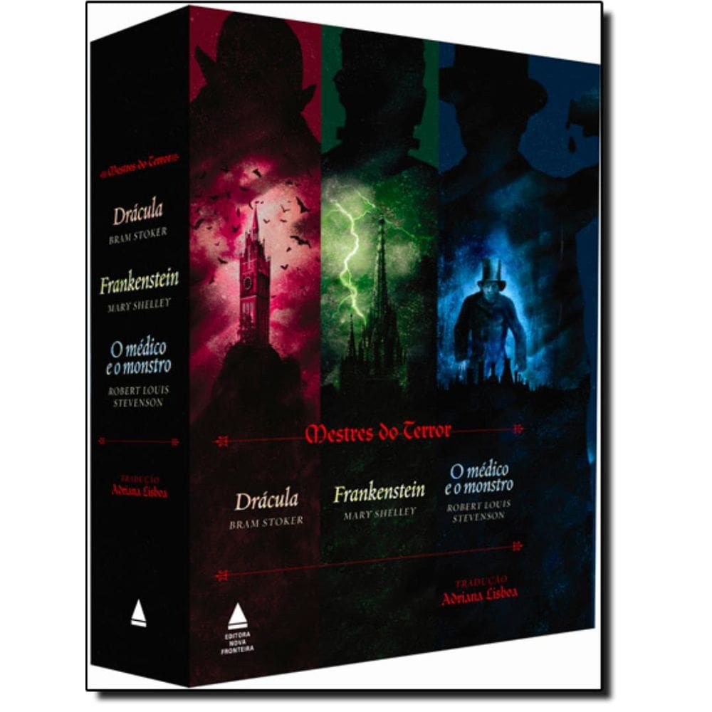 Box Mestres Do Terror - Frankenstein, Dracula E O Medico E O Monstro