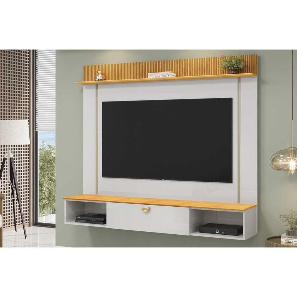 Painel Home P/ Tv Até 70 Pol Iza 176x152cm Bali/cedro - Dj Móveis
