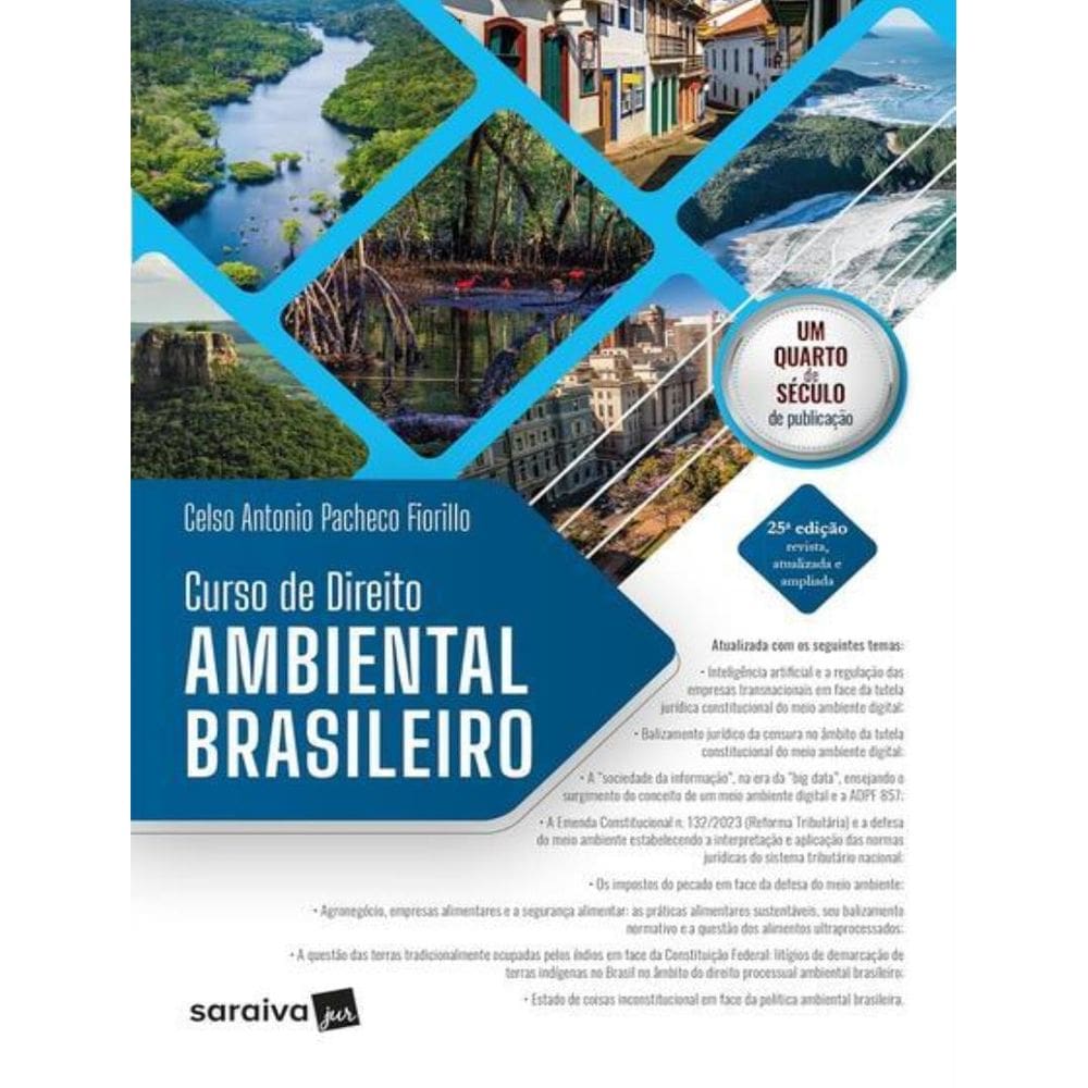 Curso De Direito Ambiental Brasileiro - 25ª Ed 2025