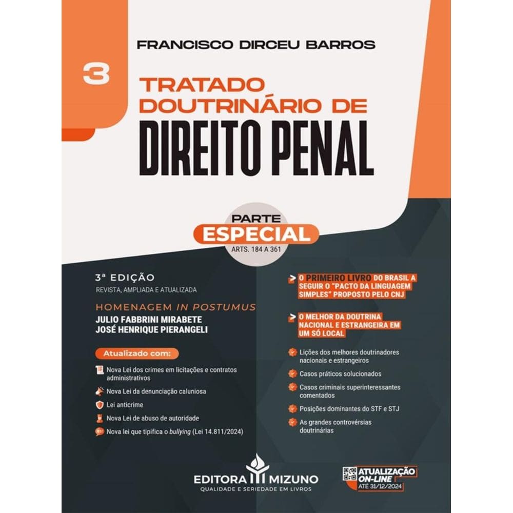 Tratado Doutrinario De Direito Penal - Vol. 3 - 3ª Ed