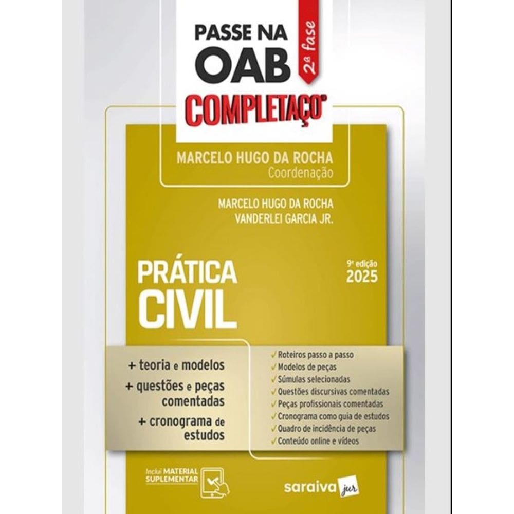 Passe Na Oab 2ª Fase - Completaco - Pratica Civil - 9ª Ed 2025
