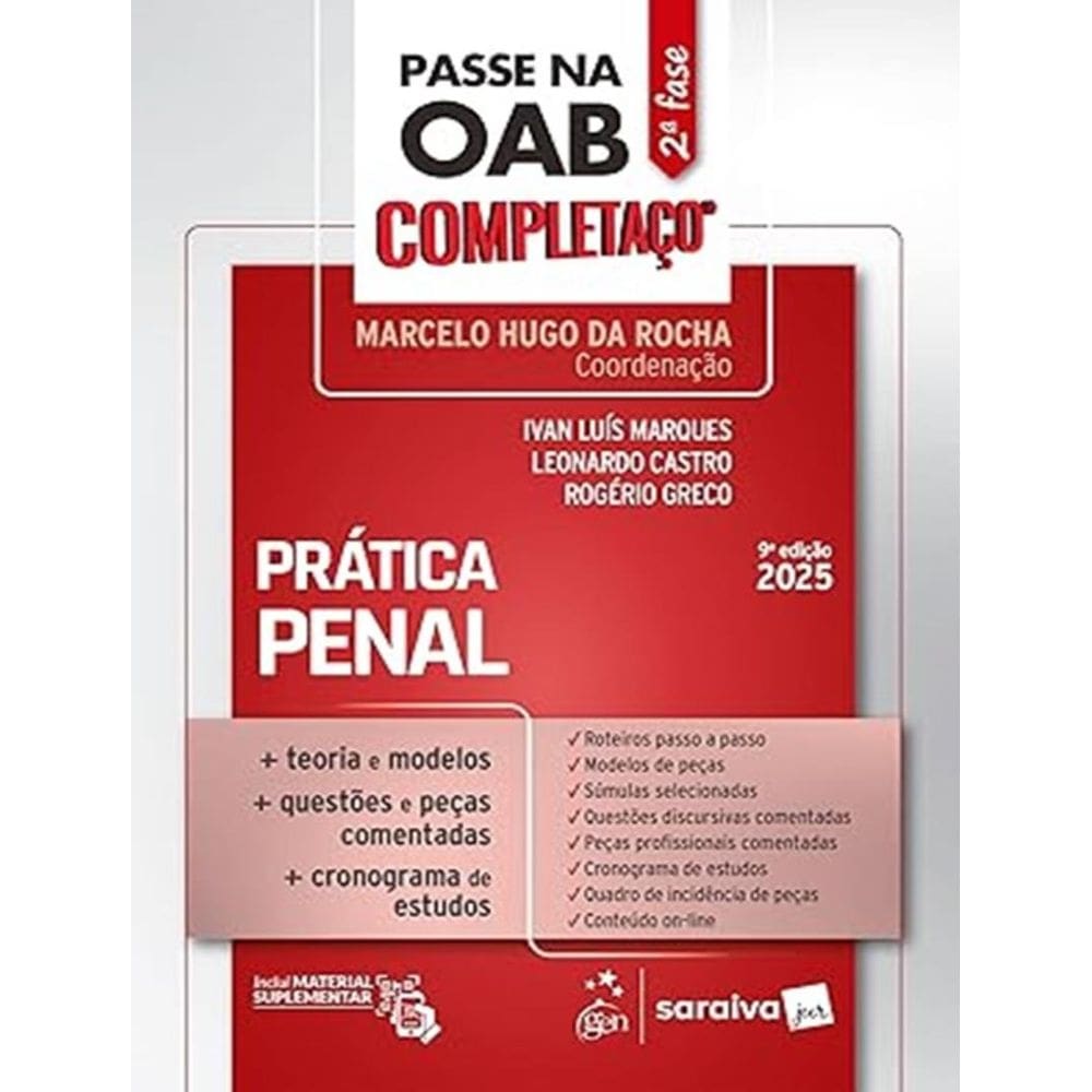 Passe Na Oab 2ª Fase - Completaco - Pratica Penal - 9ª Ed 2025