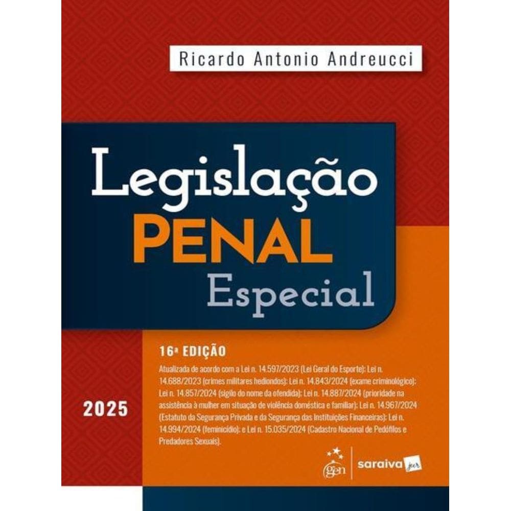Legislacao Penal Especial - 16ª Ed